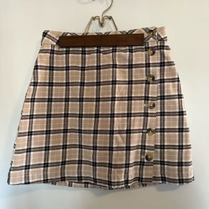 H&M plaid skirt
